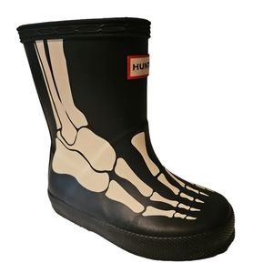 Hunter skeleton rain boots for toddler size6